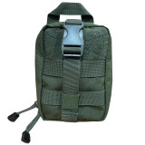 Compact IFAK Rip-Away Pouch, OD Green, Front
