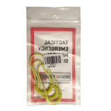 Zipper Pull - Luminous Green Loop - 3 Pack, in packaging (back)