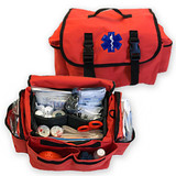 First Responder Vehicle Kit by rescue essentials, top view open and closed