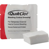 Combat Gauze hemostatic dressing by QuikClot z-folded 3 inch x 4 yards