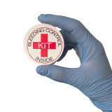 Bleeding Control Designation Sticker in hand-front