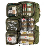 NAR Warrior Aid and Litter Kit by North American Rescue NAR OD Green (open)