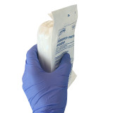 Emergency Pressure Dressing, side of packaging