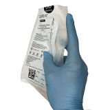60 DPM Needleless IV Admin Set, packaged in hand