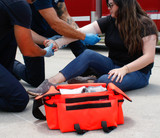 SAM Splint 36" being put on arm