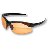 Edge Eyewear Sharp Edge Thin Temple 3 Lens Kit - Black Frame (Clear, Tiger, & G-15 Lens)