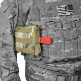 Adaptive First Aid Kit - Pouch, on uniform