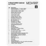 Class B 4-Shelf ANSI-Rated First Aid Kit 150 Person medication list