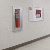 Bleeding Control Station, on wall