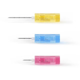 SAM IO Needles in yellow, blue and red lengths