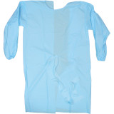 Disposable Fluid Resistant Gown shown flat