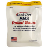 QuikClot EMS Starter Pack, dressing, rolled gauze front