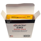 QuikClot EMS Starter Pack, dressing, open box