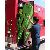 CombiCarrier in use, sleek design can be stored in a variety of small spaces, including fire trucks and EMS vehicle compartments