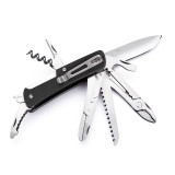 Ruike M51 Multi-Functional Knife, open position with all multitools displayed.