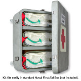 First Aid Box Response Kits, in wall cabinet