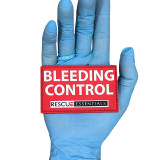 Bleeding Control PVC Patch, in hand