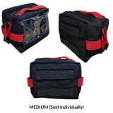 MED modules, medium, black and red