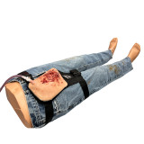 TrueClot Inguinal Trainer, on leg