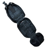 Black Rescue Essentials IFAK Rip-Away Pouch, open