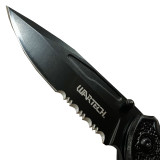 Wartech Spring Assisted Rescue 8.25" Knife, Blade close up