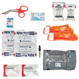 Public Access Advanced Trauma Cube, contents laid out