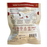 NuStat 4x4 Hemostatic Dressing packaged, Back