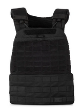 Tactical TacTec Plate Carrier -Black, Front view