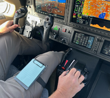 SD AeroPad Kneeboard, in use