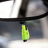 ResQme Car Escape Tool, Hanging from mirror
