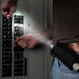 Lite Holster Stretch™ Flashlight Holster, in use on belt