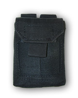 Glove Pouch attaches anywhere - belt, vest, pack or bag. Black.