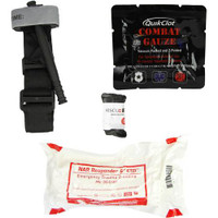 RE-DOK kit Rescue Essentials Downed Officers' Kit with CAT Tourniquet, QuikClot Hemostatic Gauze, gloves, and an ETD
