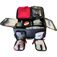 First Aid & Trauma (F.A.T.) Kit, Open front of bag view.