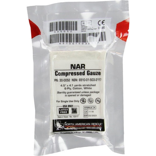 NAR Compressed Gauze by North American Rescue NAR in package