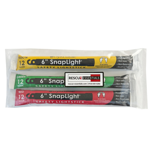 Cyalume Triage Light Stick Combo, front of packaging