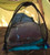 Atwater Carey Dome Pre-Treated Mosquito Net over sleeping bag and pillow