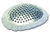 A malleable and light weight perforated metal screen that is placed over an injured eye. White Protective Cloth Cover enhances comfort.