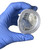 Fox Aluminum Eye Shield, held in hand side angle