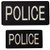 PVC Police Patch - Glow in the Dark, Velcro Backed