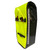 Yellow PAX bicycle bag, back side view