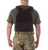 Tactical TacTec Plate Carrier -Black, On model back view