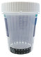 12 Panel Drug Test Cup TCA Identify Health - BACK OF CUP, TEMPERATURE STRIP, GRADUATION SCALE