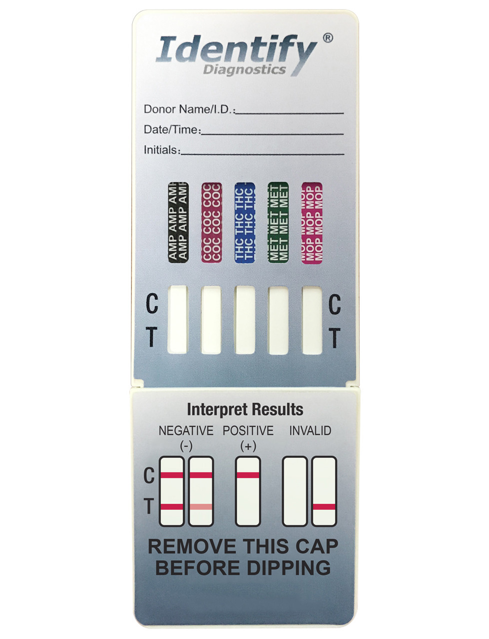 5 Panel Drug Test Dip Identify Diagnostics Drug Testing Kits CLIA Waived 5 panel drug test dip identify diagnostics drug testing kits clia waived