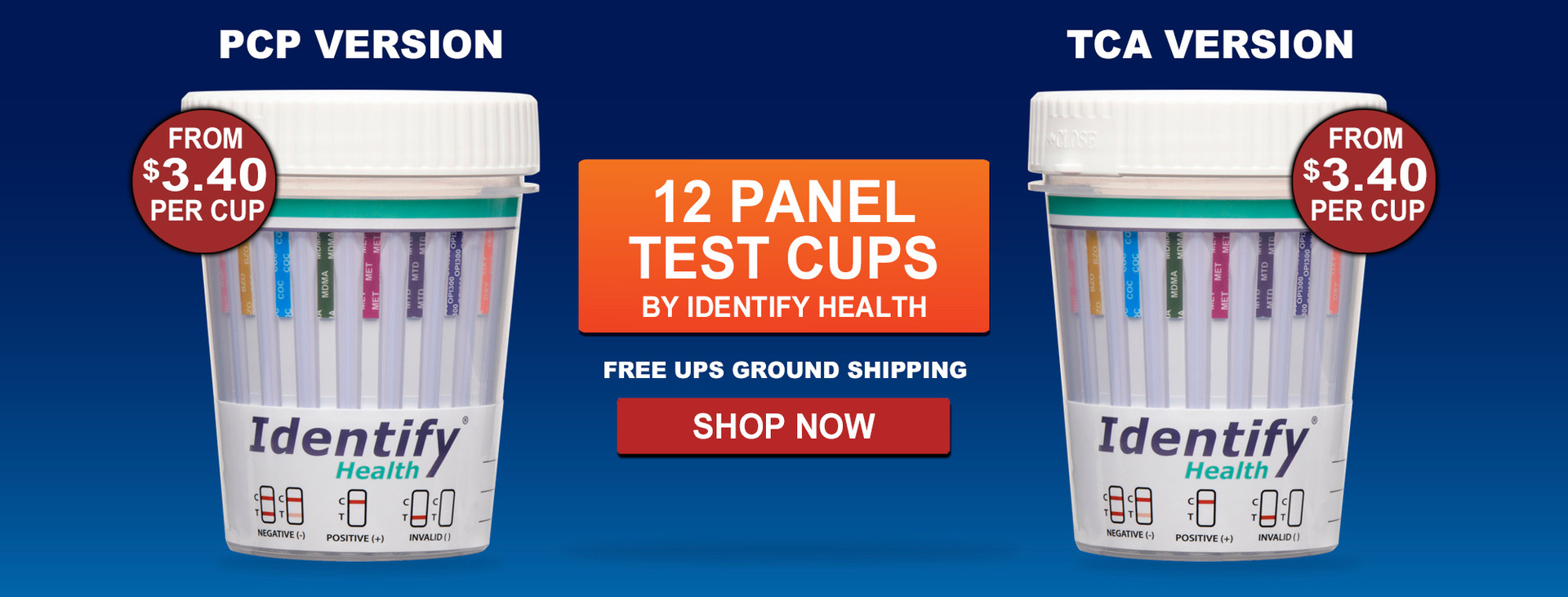 Identify Health 16 Panel Drug Test Cup with FEN Fentanyl, ETG, K2, TRA, 6  Adulterations