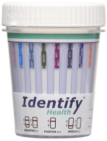 14 Panel Drug Test Cup with 6 Adulterations - CLIA Waived, FDA Cleared, OTC Cleared Identify Health 