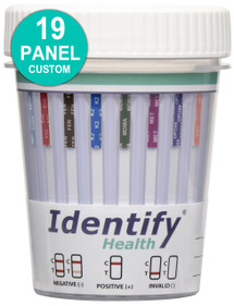 19 Panel Drug Test Cups - Custom Identify Health
