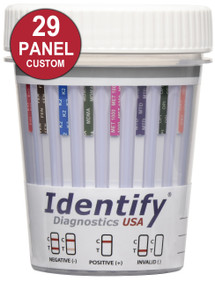 29 Panel Urine Drug Test Cups - Custom Identify Diagnostics USA