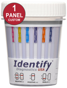 Single 1 Panel Urine Drug Test Cups - Custom Identify Diagnostics USA