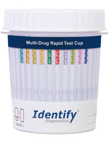 10 Panel Drug Test Cup Identify Diagnostics - CLIA Waived, OTC Cleared